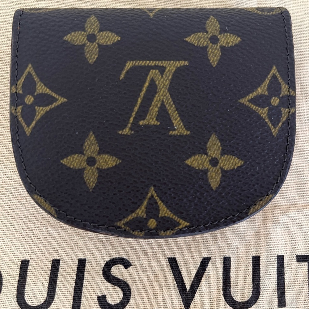 Vintage Louis Vuitton Monogram Coin Purse Wallet Porte Monnaie Gusset 1993 - Picture 3 of 17